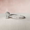 thumbnail image 2 of Silvago Jewel White Gold Over 14k Silver Diamond Ring - Brilliant 1.9 Ct Round Cut Diamond Ring - Halo Diamond Rings for Women's - Eternity Diamond Rings for Women's - Solitaire with Accent Rings, 2 of 13
