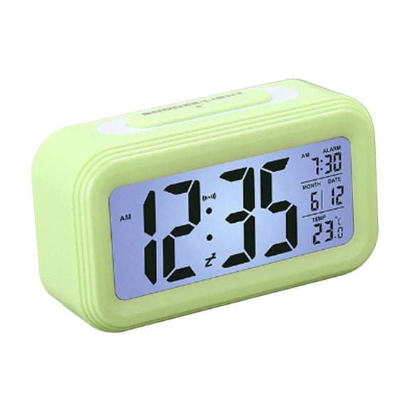 CCOCC Alarm Clock,Smart Digital Clock for Bedrooms,Adjustable Backlit Bedside Clock with Gradual Alarm and Temperature Display