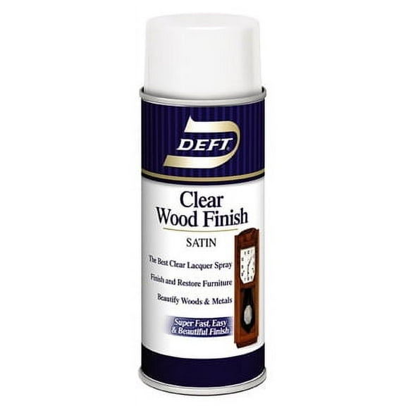 13 OZ Aerosol Clear Satin Wood Finish, Each
