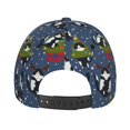 thumbnail image 3 of Kdxio Unisex Festive Cats and Trees Pattern Baseball Cap Unisex Washed Classic Adjustable Hat, 3 of 5
