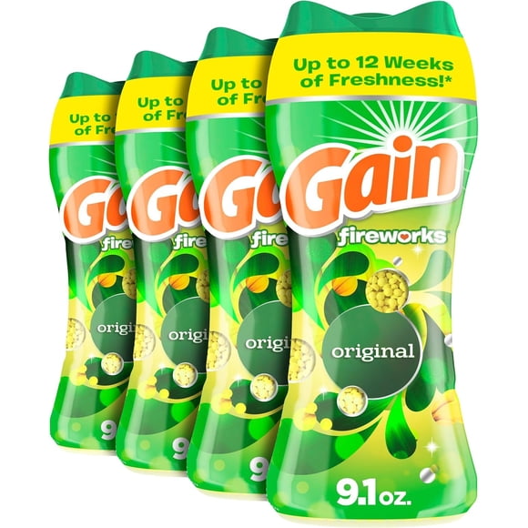 Perlas potenciadoras de aroma Gain Fireworks Original 258 g, paquete de 4