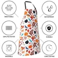 thumbnail image 5 of Kdxio Autumn Pumpkins Fall Leaves Apron with Pockets Adjustable Kitchen Aprons for Men Women Waterproof Aprons for Cooking,Drawing,Crafting, Baking Household Cleaning, 5 of 8