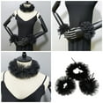 thumbnail image 2 of Adjustable Elizabethan Neck Ruff False Collar and Ruffled Faux Wrist Cuffs for Medieval Outfit and Historical Gatherings, 2 of 8