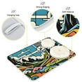 thumbnail image 4 of Vibrant Woodblock Landscapes Dish Drying Mat 16x18 Absorbent Microfiber Draining Rack Pad for Kitchen Counter Sink, 4 of 8
