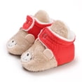 thumbnail image 2 of Otqutp Warm Boots for Toddler Winter Children Baby Boots Boys and Girls Cotton Shoes Cotton Wool Warm and Comfortable Cute Deer Bear Panda Shape(A,12-18 Months), 2 of 5