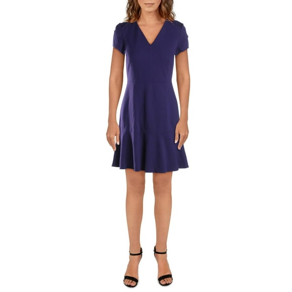 Kobi Halperin Womens Estella A-Line V-Neck Mini Dress