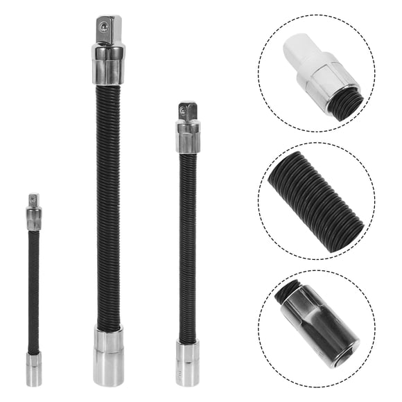 ADDHAT 1Jgo Barra De Extensión Flexible Para Dados En Color Negro Con Articulación Ajustable Para Hogar