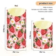 thumbnail image 4 of Strawberries and Flowers Flameless Candles 2 PCS with Remote Realistic Moving Flame LED Tapered Pillar Set for Home Decor, 4 of 7