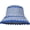 Blue, variant on Women Girls Sun Visor Hats Foldable Wide Brim Colorful Crochet Straw Hat Summer Beach Cap Casual Bucket Hat Fisherman Caps