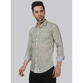 thumbnail image 2 of Classic-contemporary Men's Printed Full Sleeve Casual Linen Shirt, 2 of 6