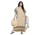 thumbnail image 3 of Oussum Robe Caftans pour Femme Grande Taille Imprimée Longue Maxi à Boutons Robes Caftan, 3 of 7