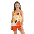 thumbnail image 4 of ShomPort Summer 2 Piece Outfits for Girl Comfy Knitting Cotton Tank Shirts and Shorts Set 4-16 Years, 4 of 7