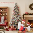 thumbnail image 4 of Gymax 7 FT Half Artificial Christmas Tree w/ 852 Branch Tips & 240 LED Lights 9 Modes, 4 of 10