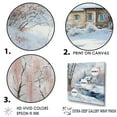 thumbnail image 3 of Designart "Country Home Winter Charm I" Winter Landscape Canvas Art Print, 3 of 7