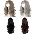 thumbnail image 7 of Cheers US Wigs with Bangs for Women Synthetic Curly Wig for Girl Natural Looking Wavy Wigs, 7 of 7