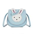 thumbnail image 1 of Monedero con lazo, bolso de hombro de PU para niñas pequeñas, azul claro, 1 of 5