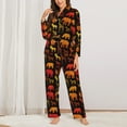 thumbnail image 2 of Pajamas for Women Set - Animal print A Comfy Long Sleeve Button Up Pajama Sets for Women 2 Piece, Soft Sleepwear Nightwear Pjs Lounge Sets for Women with Pockets, 2 of 6