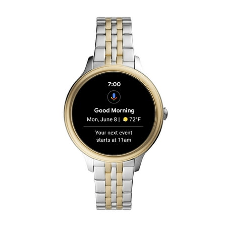 Fossil - Gen 5e Smartwatch 42mm Two-Tone Stainless Steel - Silver and Gold