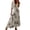A332 White, variant on Women Boho Maxi Dress Flower Graphic Print V Neck Tassel Tie Puff Short Sleeve Loose Ruffle Hem Casual Fashion Elegant Vacation Dresses Size S White