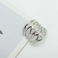 thumbnail image 5 of Unique Bargains 1 Pc Ponytail Buckle Hair Clip Irregular Hollow U-shaped Hair Ponytail Cuff for Women Silver Tone, 5 of 5