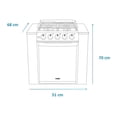 thumbnail image 4 of Estufa Mabe Empotrable 50 cm Con Capelo Silver EMC5046CAIS0, 4 of 4