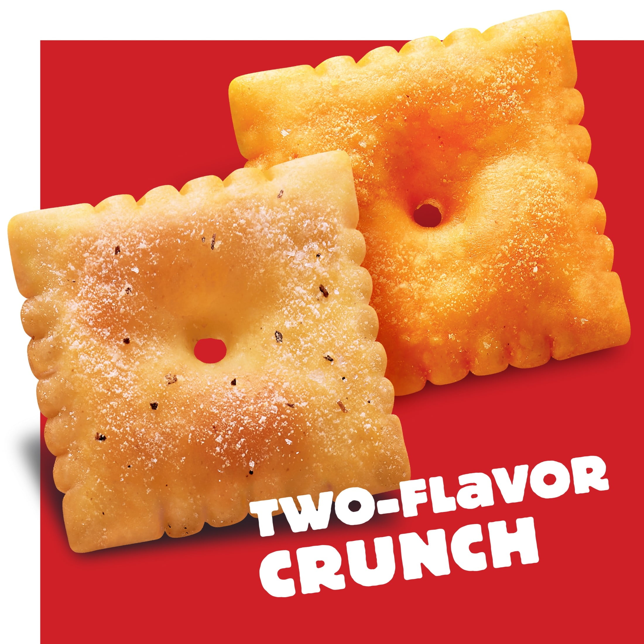 (3 pack) Cheez-It DUOZ Bacon and Cheddar Baked Snack Crackers, Lunch Snacks, 12.4 oz