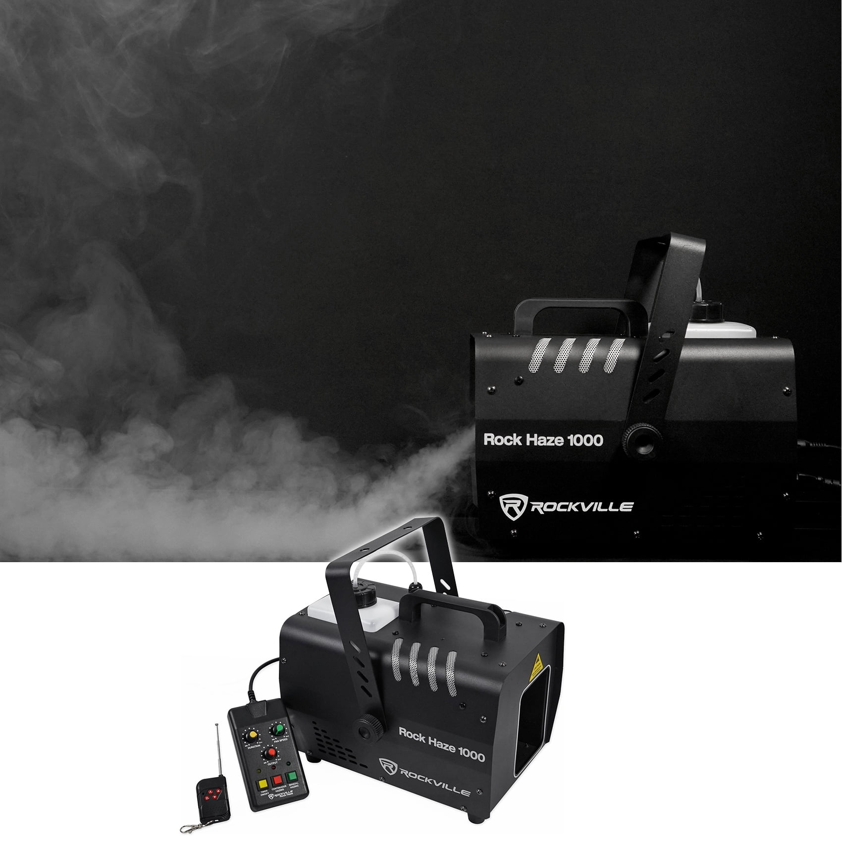 Rockville ROCKHAZE 1000 CFM DMX Water Based DJ/Club Haze Machine+Gallon Fluid