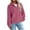 A22 Pink, variant on Quarter Zip Pullover Women Sherpa Sweatshirts No Hood Long Sleeve Oversized Loose Fit Fleece Sweater with Kangaroo Pockets Warm Winter Thermal Clothes