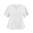 thumbnail image 6 of Tops For Women Loose Bat Sleeve Summer T Shirts Casual Plain Blouse Plus Size Tops S 4XL, 6 of 6
