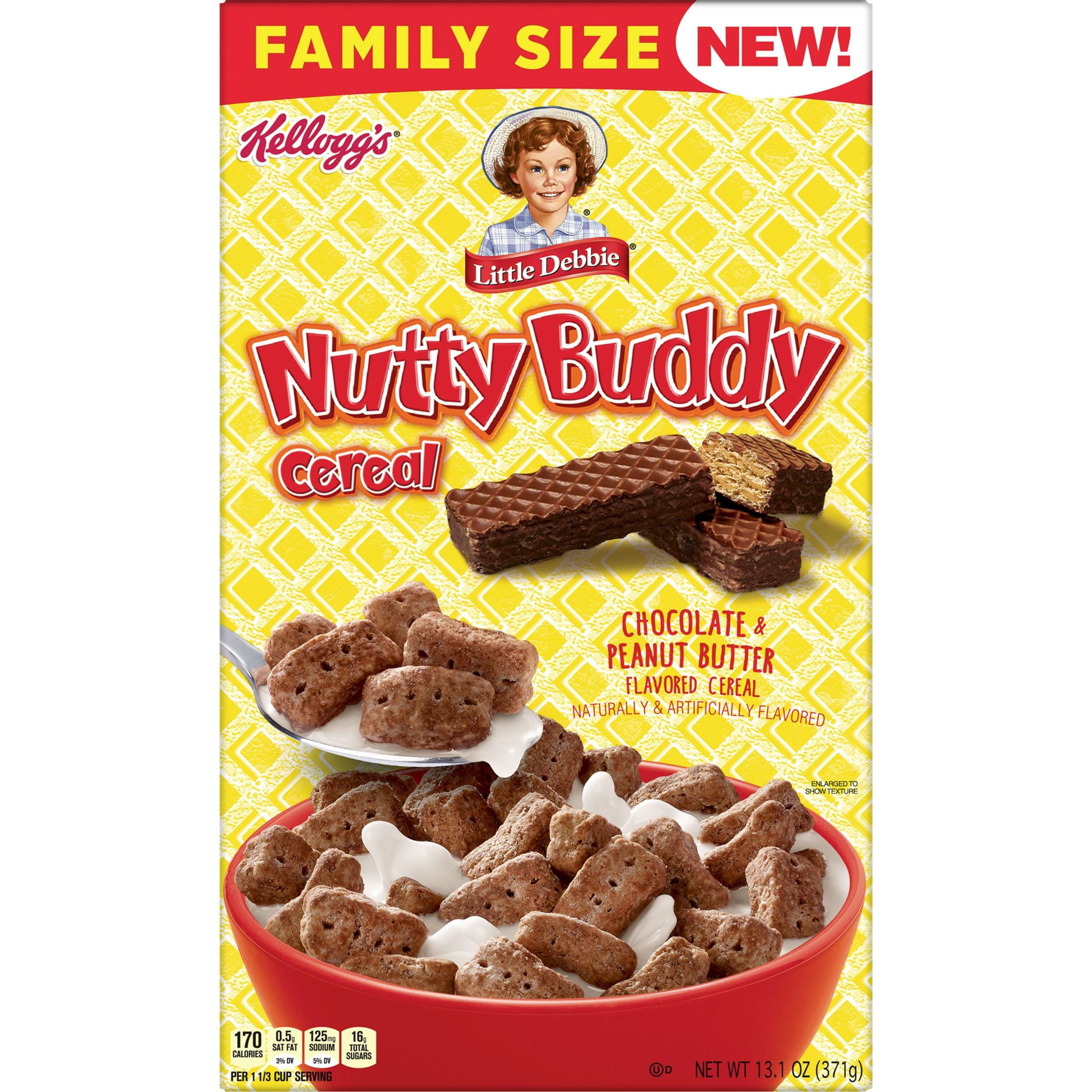 Kellogg's Little Debbie Nutty Buddy Cold Breakfast Cereal, 13.1 oz