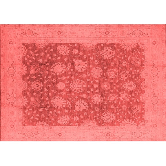Ahgly Company Indoor Rectangle Oriental Red Industrial Area Rugs, 5' x 8'