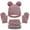 Multicolor, variant on Idoravan Kids Winter Beanie Hat and Scarf Set Kids Winter Beanie Hat Warm Knit Thick Ski Cap with PomPom and Scarf Gloves Set for Girls Boys Beige