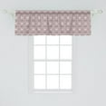 thumbnail image 2 of Ambesonne Damask Window Valance, Grunge Look Flowers Petals, 42" x 18", Pale Mauve Taupe Rose, 2 of 3