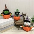 thumbnail image 4 of Catlerio Halloween Plush Toys, Pumpkin Stuffed Figurines Witch, Black Cat, Snowman for Halloween Decorations, 9 x 5 Inch, 4 of 4