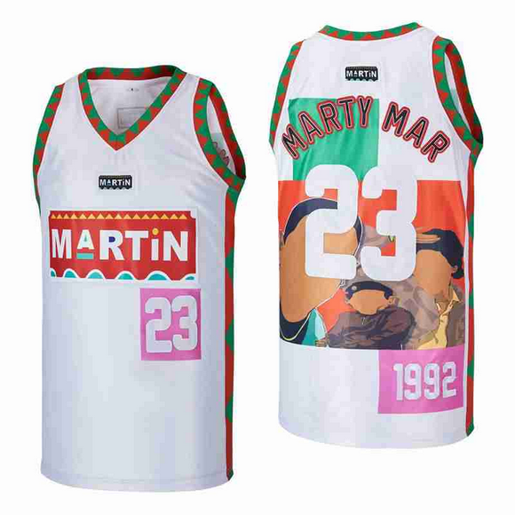 Basketball Jerseys MARTIN 23 MARTYMAR jersey Sewing Embroidery Cheap High-Quality Outdoor Sports Hip hop White Black 2023 summer