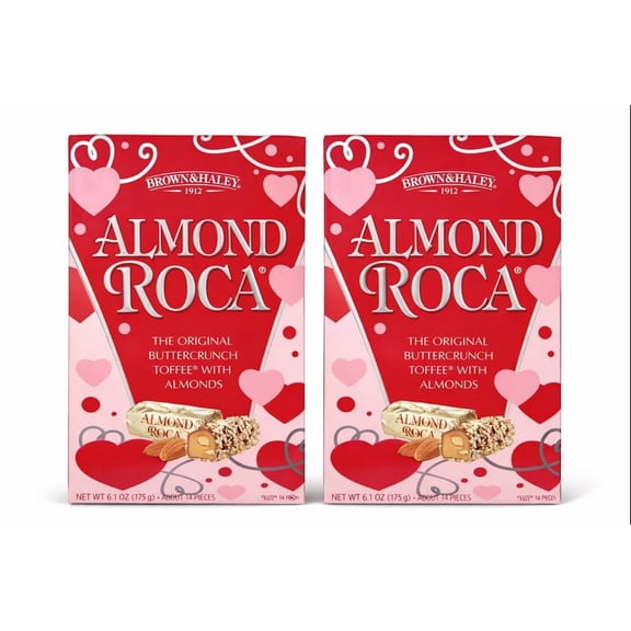Brown & Haley Almond Roca Toffee Buttercrunch Toffee with Almonds (2 Pack)