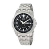 Citizen Men's BM8490-57E Watch Stainless Steel Dress Black Dial Textured Bezel Link Bracelet