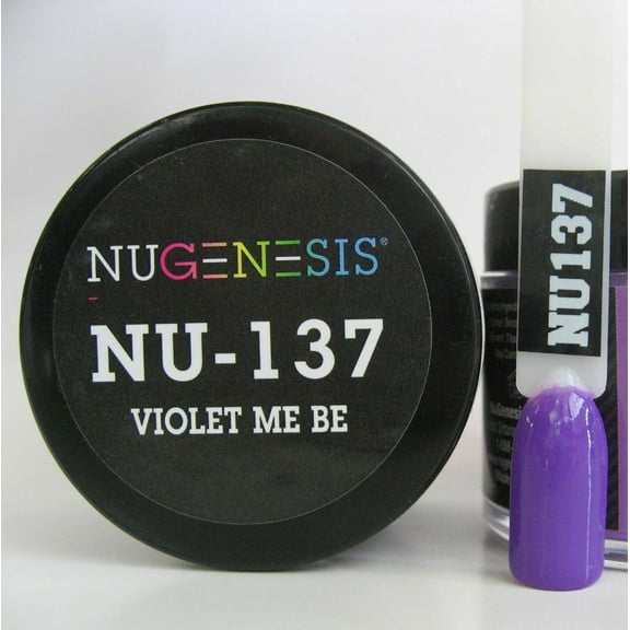 NUGENESIS Nail Color Dip Dipping Powder 1.5oz/jar - NU137 Violet Me Be
