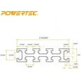 thumbnail image 3 of POWERTEC Multi T-Tracks | 36” Long - 3” High | Universal T Track For Woodworking (71223), 3 of 6