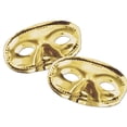 thumbnail image 2 of Party Central Club Pack of 24 Gold Vegas Gold Masquerade Unisex Adult Mardi Gras Half Masks - One, 2 of 2