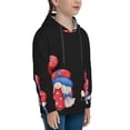 thumbnail image 3 of Fotbe Happy Independence Day Gnome Pattern Youth Pullover Hooded Sweatshirt, Boys Hoodie, Kangaroo Pocket Hoodie for Kids Girls -X-Large, 3 of 6