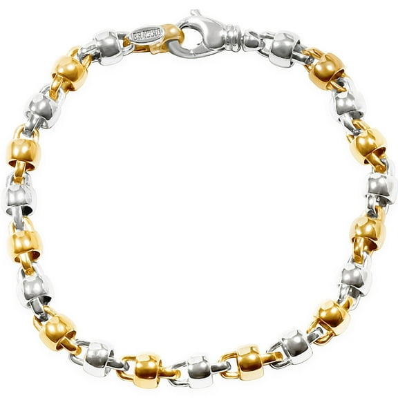 Pompeii Men's Designer Link 14k Gold (32gram) or Platinum (51gram) 6.5mm Bracelet 8.5" (,)