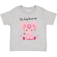 thumbnail image 3 of Inktastic Aditi My Gigi Loves Me Pink Elephant Beautiful Girls Toddler T-Shirt, 3 of 5