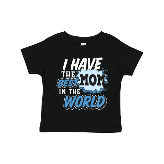 Inktastic I Have the Best Mom in the World with Speech Bubble Boys Toddler T-Shirt