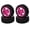 Pink, variant on M Buder 4Pcs RC Car Tires 1/10 Scale Aluminium Alloy 5-Spoke Wheel Rims & Rubber Drift Tires Set for Replacement (2.76 inches / 70 mm) - Pink