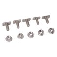 thumbnail image 1 of Tornillos De Cabeza De Martillo, 15 Juegos De Tornillos De Fijación De Cabeza De Martillo De Acero Inoxidable Para Montaje De Aluminio, 1 of 7