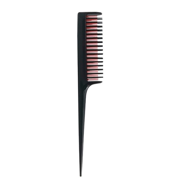 Peine de cola puntiaguda de plástico de color, peine para recoger y teñir el cabello, peine divisor para peluquería, peine multifuncional para el cabello