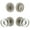 Satin Nickel, variant on Viaggio Clomlnclc_Combo_234 Motivo Solid Brass Single Cylinder Keyed Entry Door Knob Set