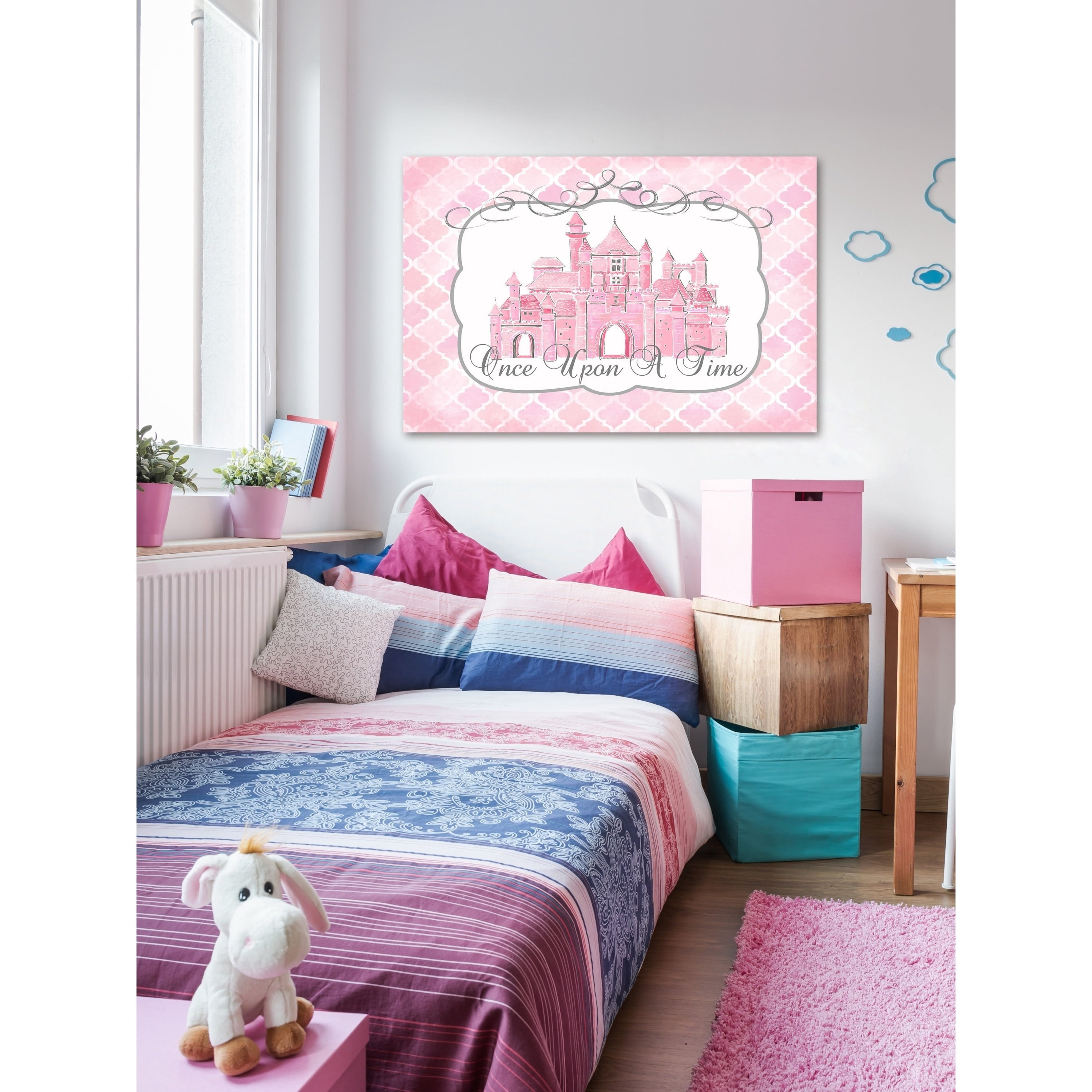 Marmont Hill "Once Upon a Time" by Reesa Qualia Painting Print on Wrapped Canvas