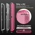 thumbnail image 2 of For Samsung Galaxy S23 Case, Heavy Duty Shockproof Protection Phone Cases, Anti-Drop, Dual Layer Transparent Protective Cover Compatible with Samsung Galaxy S23 6.1 inch, Crystal Pink, 2 of 6